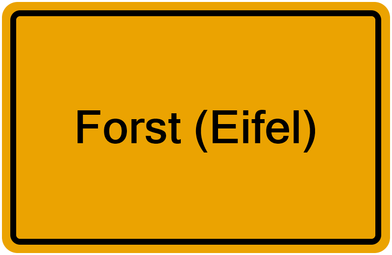 Handelsregisterauszug Forst (Eifel)